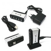 USB 2.0 High Speed Hub 7 Ports With Power Adapter
