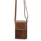 Genuine Leather Dark Card holder Cross Sling Bag